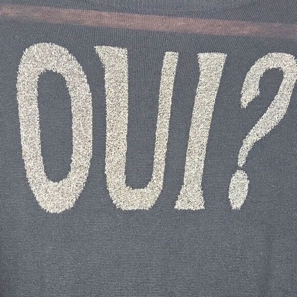 Halogen OUI? Black Long Sleeve Blouse. Size M - Picture 6 of 7